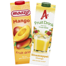 Maaza of Appelsientje fruit drink*